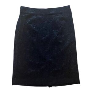 Banana Republic Black Lace Pencil Skirt Size 6 NWT